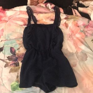 Navy Blue Romper